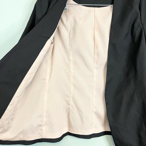 Evenuel Blazer Women Small Black Workwear Cutout Sleeve Office Work Casual Lined - Picture 5 of 11